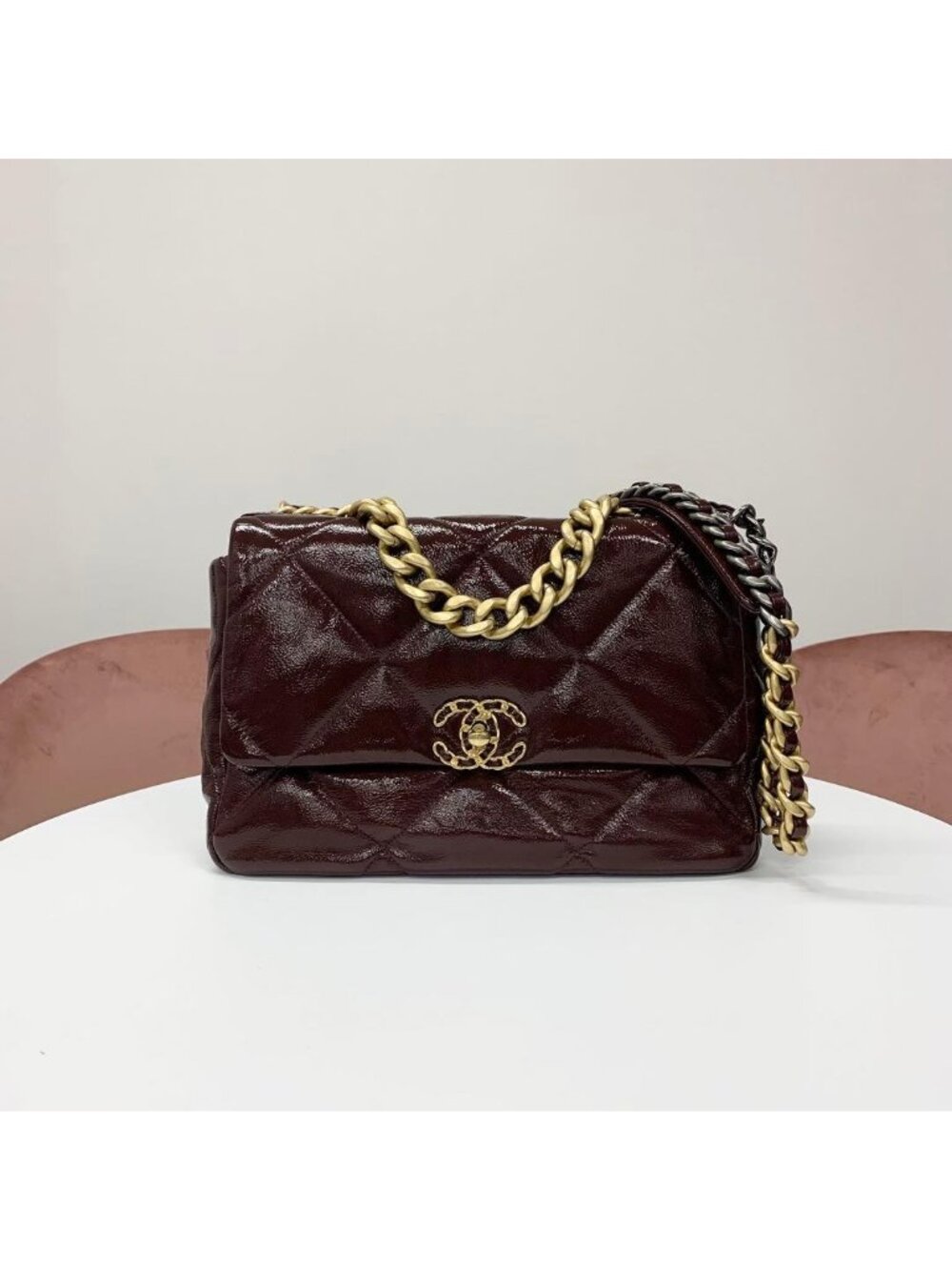 Chanel 19 Large Patent Shoulder Bag